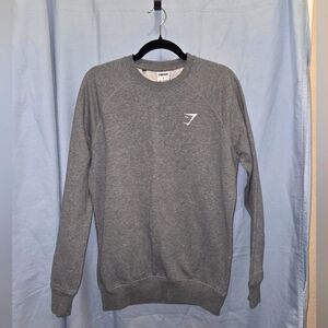 Gymshark Men's Crest Crewneck Sweatshirt in Gray - Size S